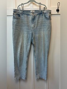 Abercrombie & Fitch The '90s Straight Ultra High Rise Plus Size 35 / 20 Reg Acid